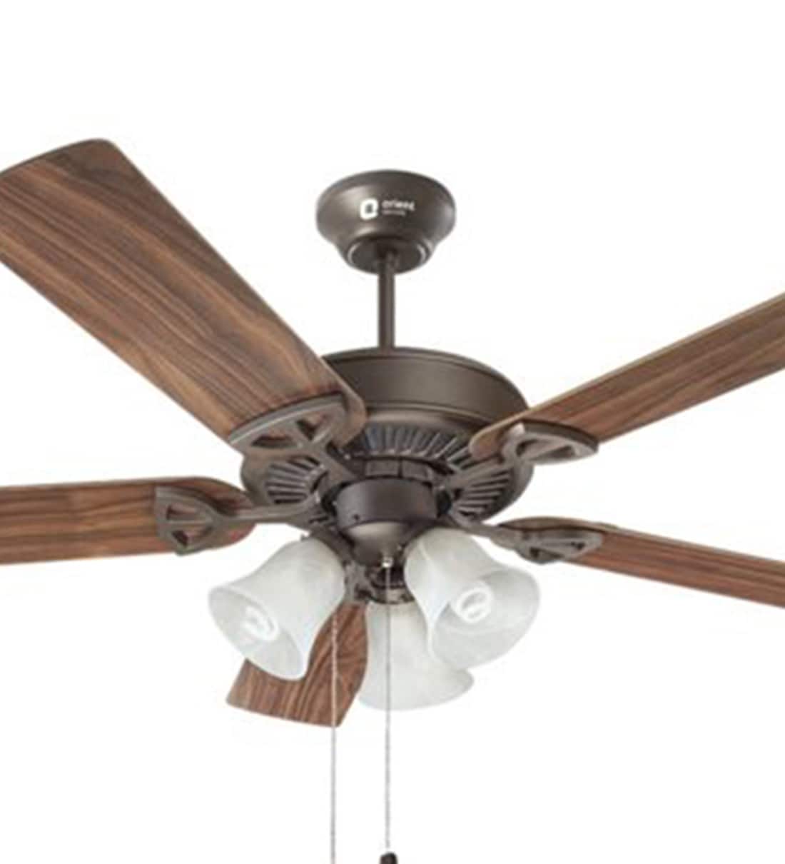 Buy Woodwind 1300 mm Bronze Designer Fan with Under Light by Orient