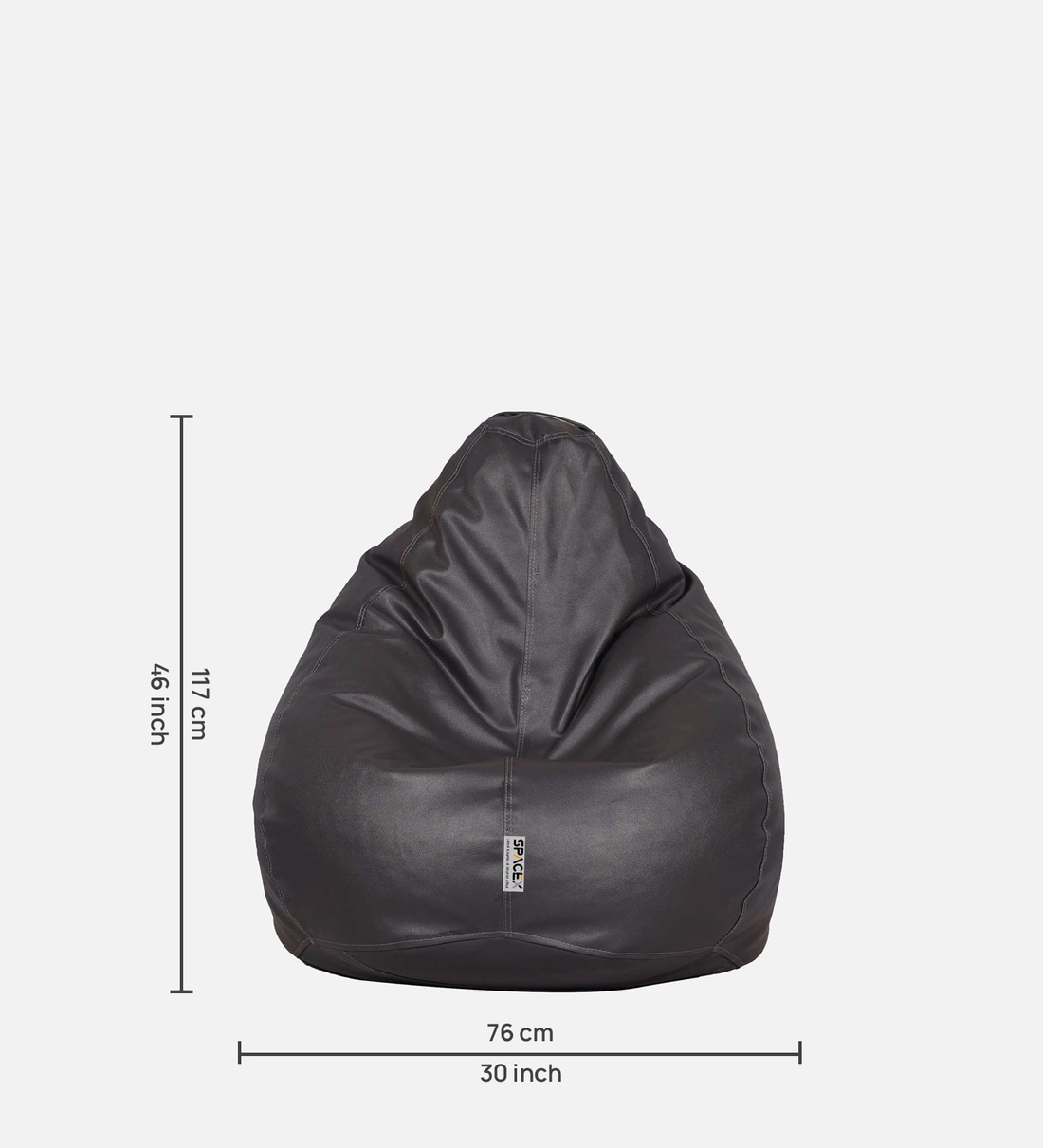 Big Joe Milano Large Bean Bag Chair, Espresso Blazer, Vegan Leather Leather  Polyester Blend, 3.5 feet Big - Walmart.com