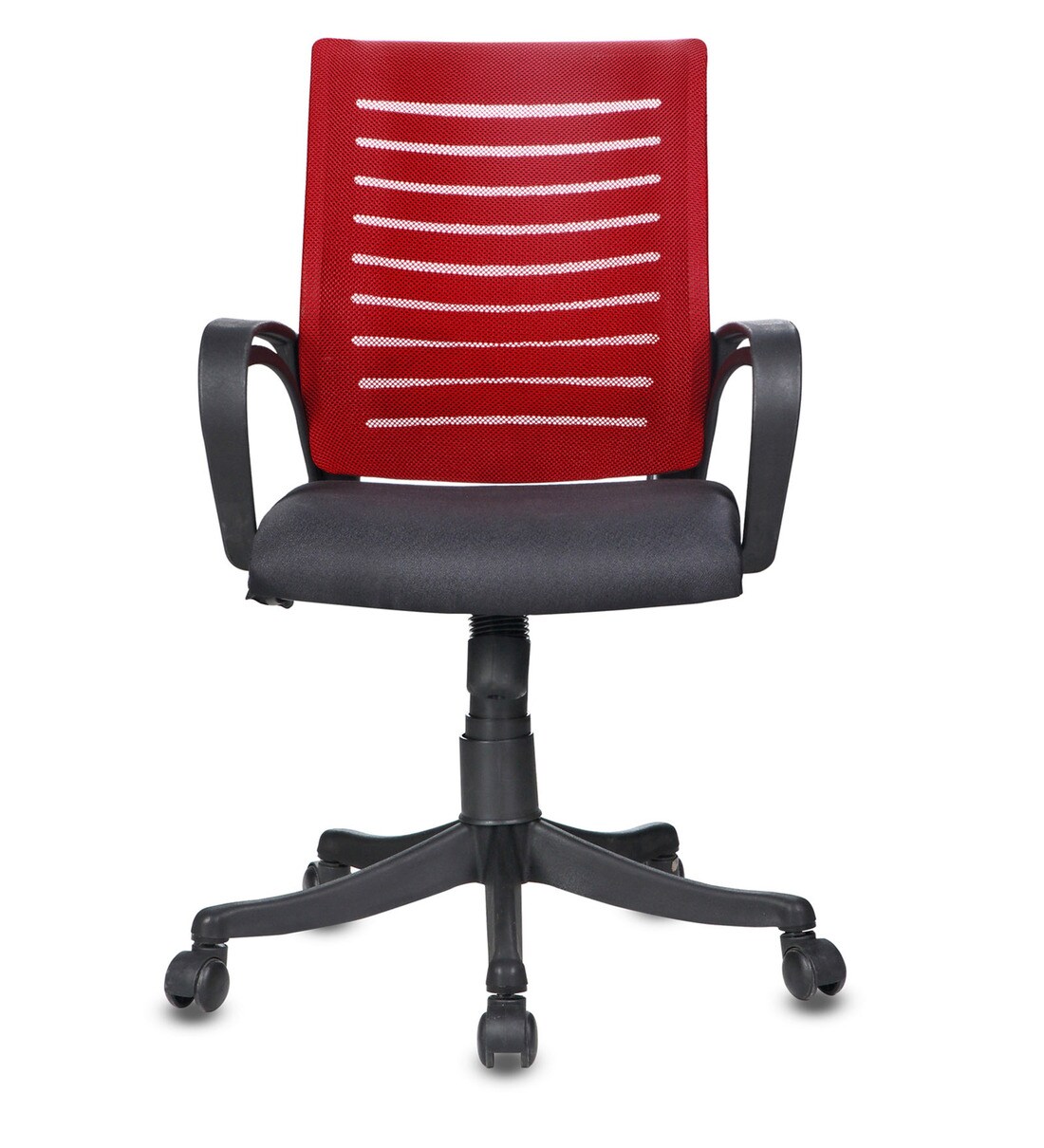 Buy Elegant Ergonomic Chair in Red Colour by Adiko Systems Online Low