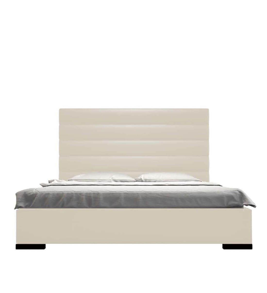 Buy Elegant King Size Upholstered Bed in Beige Colour by Dreamzz Furniture Online Upholstered