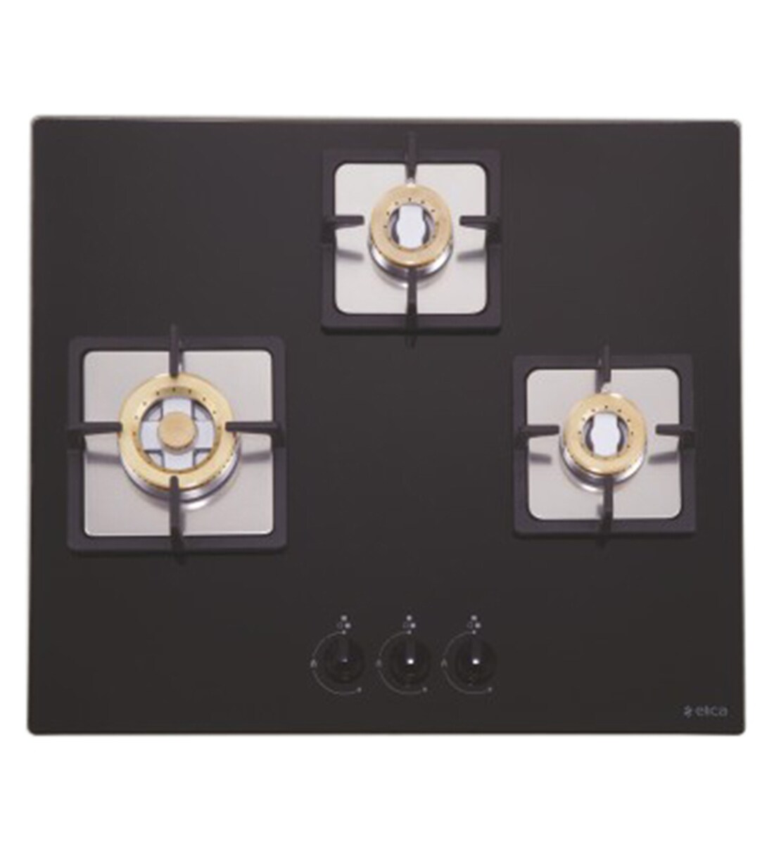 Buy Elica Brass3B60NCI 3 Burner Glasstop Hob Online Hobs Cooktops Kitchen Appliances