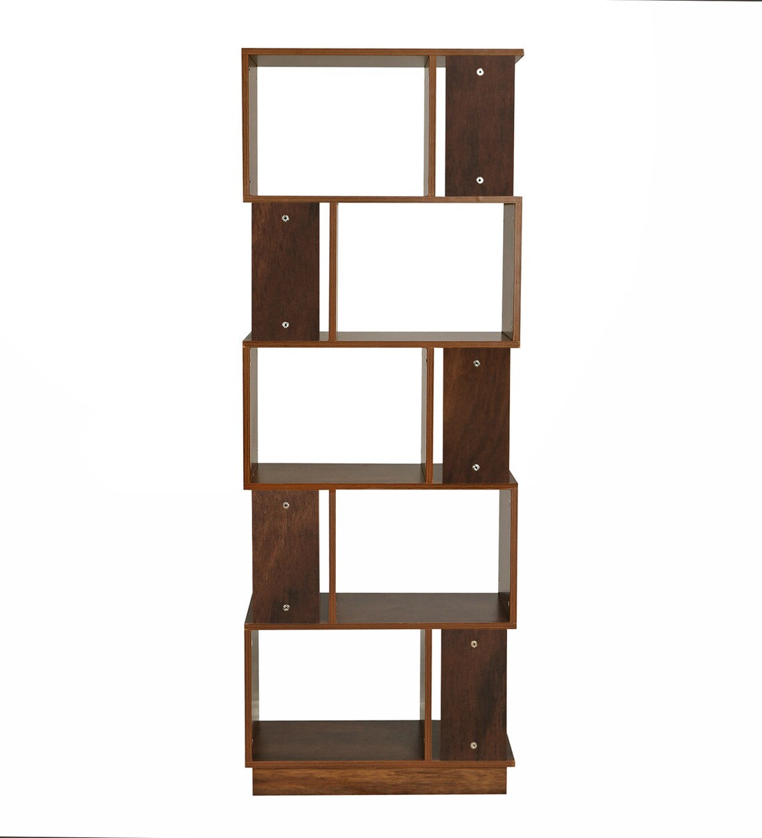 Buy Eliot Wide Book Shelf In Brown Matte Finish By Wakefit Online