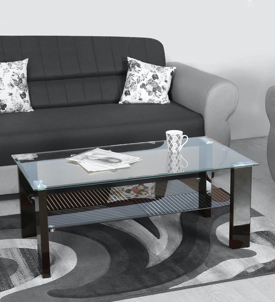 Buy Ella Coffee Table in Black Finish at 46% OFF by Nilkamal | Pepperfry