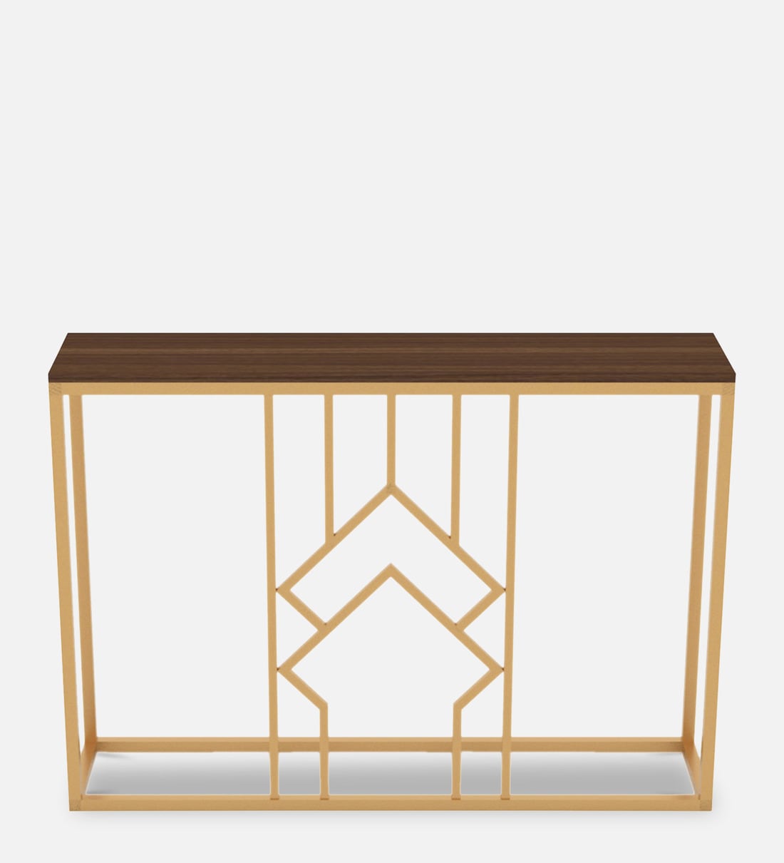 Buy Elle Console Table in Golden Finish at 20 OFF by Furncasa Pepperfry