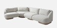 Elaris Rhs 3 Seater Sofa In Off White Colour