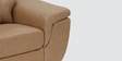 Elegance Leatherette 2 Seater Sofa in Brown Color