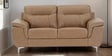 Elegance Leatherette 2 Seater Sofa in Brown Color