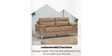 Elegance Leatherette 2 Seater Sofa in Brown Color