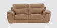 Elegance Leatherette 2 Seater Sofa in Brown Color