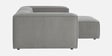 Elegant Edge 2 Seater Boucle LHS L Shaped Sofa In Dark Grey Color