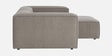 Elegant Edge 2 Seater Boucle LHS L Shaped Sofa In Dark Grey Color