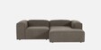 Elegant Edge 2 Seater Boucle LHS L Shaped Sofa In Dark Grey Color