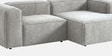 Elegant Edge 2 Seater Boucle LHS L Shaped Sofa In Dark Grey Color