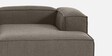 Elegant Edge 2 Seater Boucle LHS L Shaped Sofa In Dark Grey Color