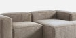 Elegant Edge 2 Seater Boucle LHS L Shaped Sofa In Dark Grey Color