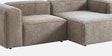Elegant Edge 2 Seater Boucle LHS L Shaped Sofa In Dark Grey Color