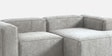 Elegant Edge 2 Seater Boucle LHS L Shaped Sofa In Dark Grey Color