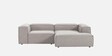 Elegant Edge 2 Seater Boucle LHS L Shaped Sofa In Dark Grey Color