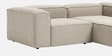Elegant Edge 2 Seater Boucle LHS L Shaped Sofa In White Color