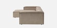 Elegant Edge 2 Seater Corduroy RHS L Shaped Sofa In Cr me Color