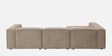 Elegant Edge 2 Seater Corduroy RHS L Shaped Sofa In Cr me Color