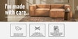 Elegant Edge 2 Seater Faux Leather LHS Sofa In Brown Colour