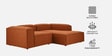 Elegant Edge 2 Seater LHS Sofa In Tan Color