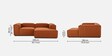 Elegant Edge 2 Seater RHS L Shaped Sofa In  Tan Color