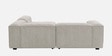 Elegant Edge 2 Seater Versatile Corduroy LHS L Shaped Sofa In Creme Color