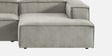 Elegant Edge 2 Seater Versatile Corduroy LHS L Shaped Sofa In Grey Color