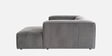 Elegant Edge 2 Seater Versatile Corduroy LHS L Shaped Sofa In Grey Color