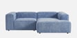 Elegant Edge 2 Seater Versatile LHS L Shaped Sofa In  Navy Blue Color