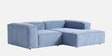 Elegant Edge 2 Seater Versatile LHS L Shaped Sofa In  Navy Blue Color