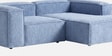 Elegant Edge 2 Seater Versatile LHS L Shaped Sofa In  Navy Blue Color