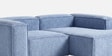 Elegant Edge 2 Seater Versatile LHS L Shaped Sofa In  Navy Blue Color