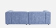 Elegant Edge 2 Seater Versatile LHS L Shaped Sofa In  Navy Blue Color