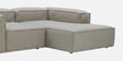 Elegant Edge 2 Seater Versatile LHS L Shaped Sofa In Dark Grey Color