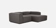 Elegant Edge 2 Seater Versatile LHS L Shaped Sofa In Dark Grey Color
