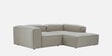 Elegant Edge 2 Seater Versatile LHS L Shaped Sofa In Dark Grey Color