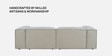 Elegant Edge 2 Seater Versatile LHS L Shaped Sofa In Dark Grey Color