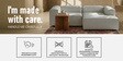 Elegant Edge 2 Seater Versatile LHS L Shaped Sofa In Dark Grey Color