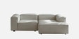 Elegant Edge 2 Seater Versatile LHS L Shaped Sofa In Dark Grey Color