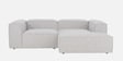 Elegant Edge 2 Seater Versatile LHS L Shaped Sofa In Grey Color