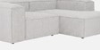 Elegant Edge 2 Seater Versatile LHS L Shaped Sofa In Grey Color