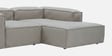Elegant Edge 2 Seater Versatile LHS L Shaped Sofa In Grey Color