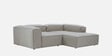 Elegant Edge 2 Seater Versatile LHS L Shaped Sofa In Grey Color