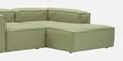 Elegant Edge 2 Seater Versatile LHS L Shaped Sofa In Olive Green Color
