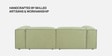 Elegant Edge 2 Seater Versatile LHS L Shaped Sofa In Olive Green Color