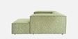Elegant Edge 2 Seater Versatile LHS L Shaped Sofa In Olive Green Color