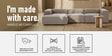 Elegant Edge 3 Seater Boucle RHS In Dark Grey Color